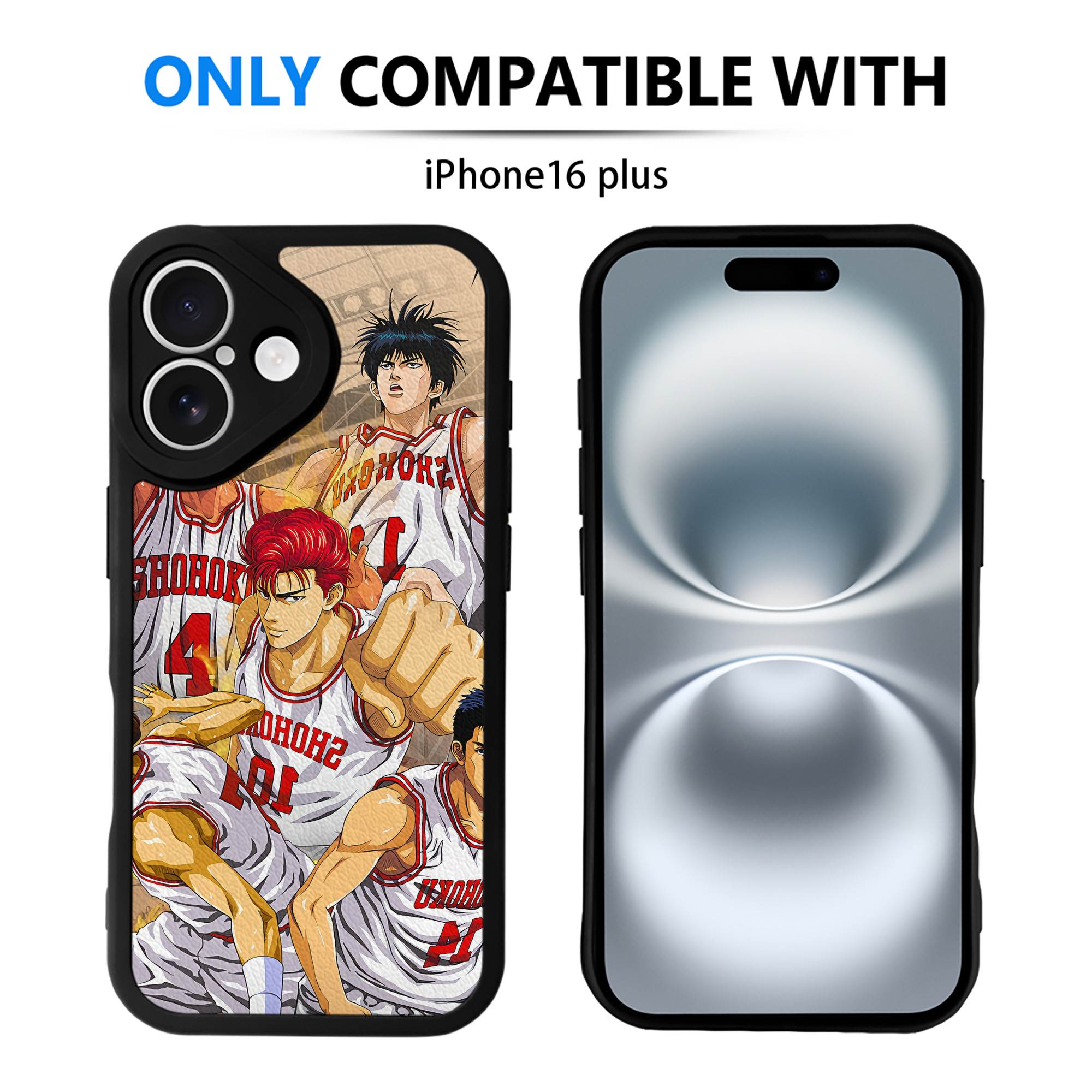 （画像用） SLAM DUNK／スラムダンク 【iPhone 16シリーズ対応】シリコンスマホケース（レザー調） 材質：シリコン